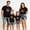 Black B, variant on Family Matching Patriotic Shirts for Family Members 4th of July Tee Tops