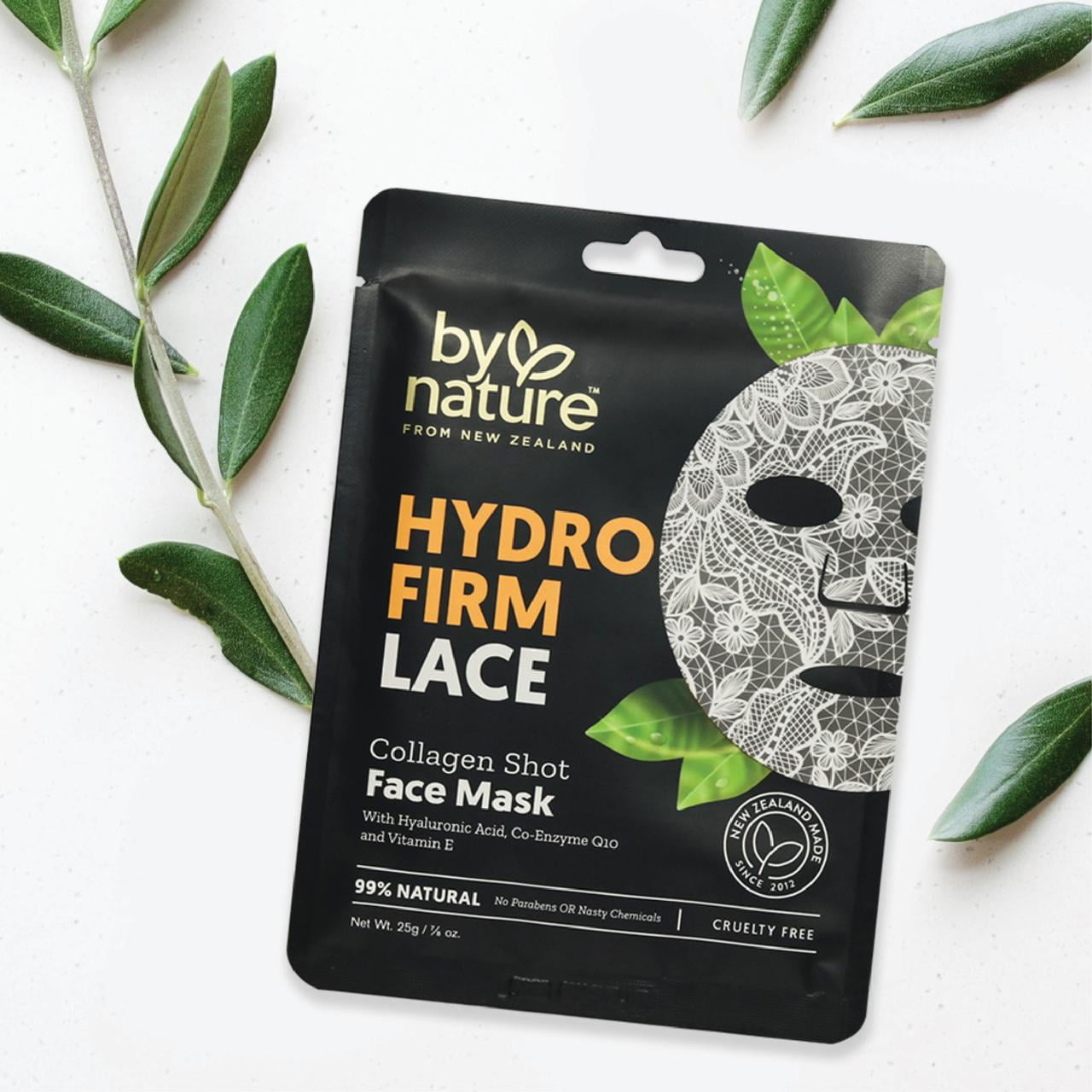 By Nature Hydro Firm Lace Face Mask - Sheet Mask