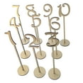 thumbnail image 3 of QualitChoice Wood Table Number Cards Place Cards Holders Wedding Party Table Number Signs For Events Wedding Party Numbers Parties 10 pcs Golden 8.7x35cm, 3 of 6