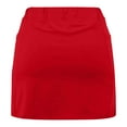 thumbnail image 6 of RYRJJ Tennis Skorts Skirts for Women Golf Athletic Activewear Skorts Mini Summer Workout Running Short with Pockets(Red,XXL), 6 of 6