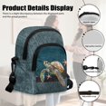 thumbnail image 6 of Xixirimido Gray Sea Turtle Starfish Pattern Small Sling Bag for Women Crossbody Bags with Adjustable Strap Cell Phone Purse Fanny Pack Chest Bag for Travel Hiking, 6 of 7