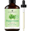 Handcraft Blends Peppermint Essential Oil - Huge 4 Fl Oz - 100% Pure and Natural - Premium Grade with Glass Dropper