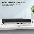 thumbnail image 7 of Restored HP Prodesk 400 G4 Desktop Mini PC Intel Quad-Core i5-8500T, 32GB DDR4 Ram, 1TB NVMe SSD, Built-in WiFi, Wireless Keyboard & Mouse, Windows 11 Pro (Refurbished), 7 of 7