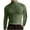 Green1, variant on Jalioing Long Sleeve Basic Shirt for Men Solid Color Mock Neck Slim T Shirt Casual Fashion Soft Undershirt Tops