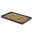 thumbnail image 3 of Natural & Recycled Rubber Boot Tray with Tan & Black Tribal Coir Insert, 3 of 12