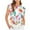 009Multicolor, variant on Generic Womens Summer Tank Tops Fashion Print Crewneck Smocked Cap Short Sleeve Shirts Loose Fit Going Out Tunic Tops