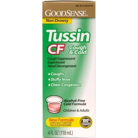 Good Sense Tussin CF Cough & Cold -- 4 fl oz