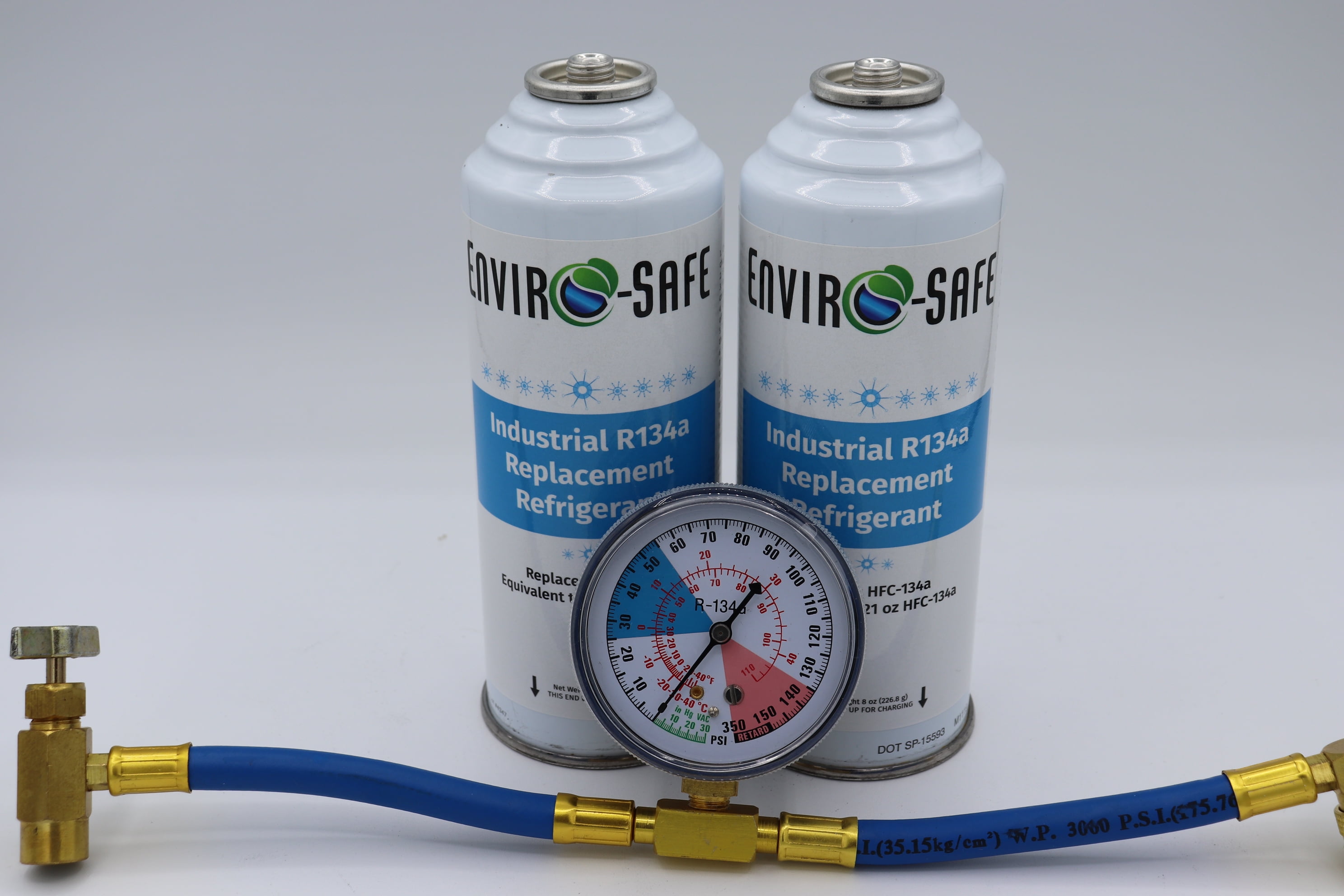 Enviro-Safe R134a Replacement Refrigerant Kit – 21 oz Equivalent with ProSeal, ProDry & Leak Detector Dye