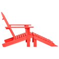 thumbnail image 2 of vidaXL Garden Adirondack Chair with Ottoman Solid Fir Wood Red, 2 of 3