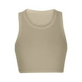 thumbnail image 5 of Teissuly Women's Summer Solid Tank Top Round Neck Slim Casual Top Women's Round Neck Tank Top, 5 of 9