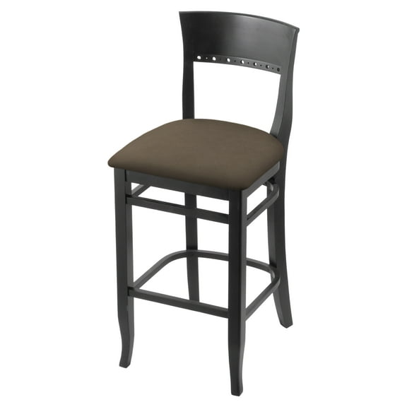 3160 25" Counter Stool with Black Finish and Canter Earth Seat