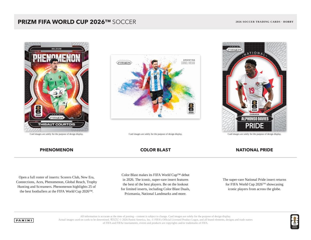 2026 Panini Prizm World Cup Soccer Hobby Box