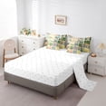 thumbnail image 3 of jejeloiu Neutral Floral 7-Piece Twin Bedding For Girls,Warm Pattern Bedding Comforter Set,Beige Multi Color,Reversible, 3 of 7