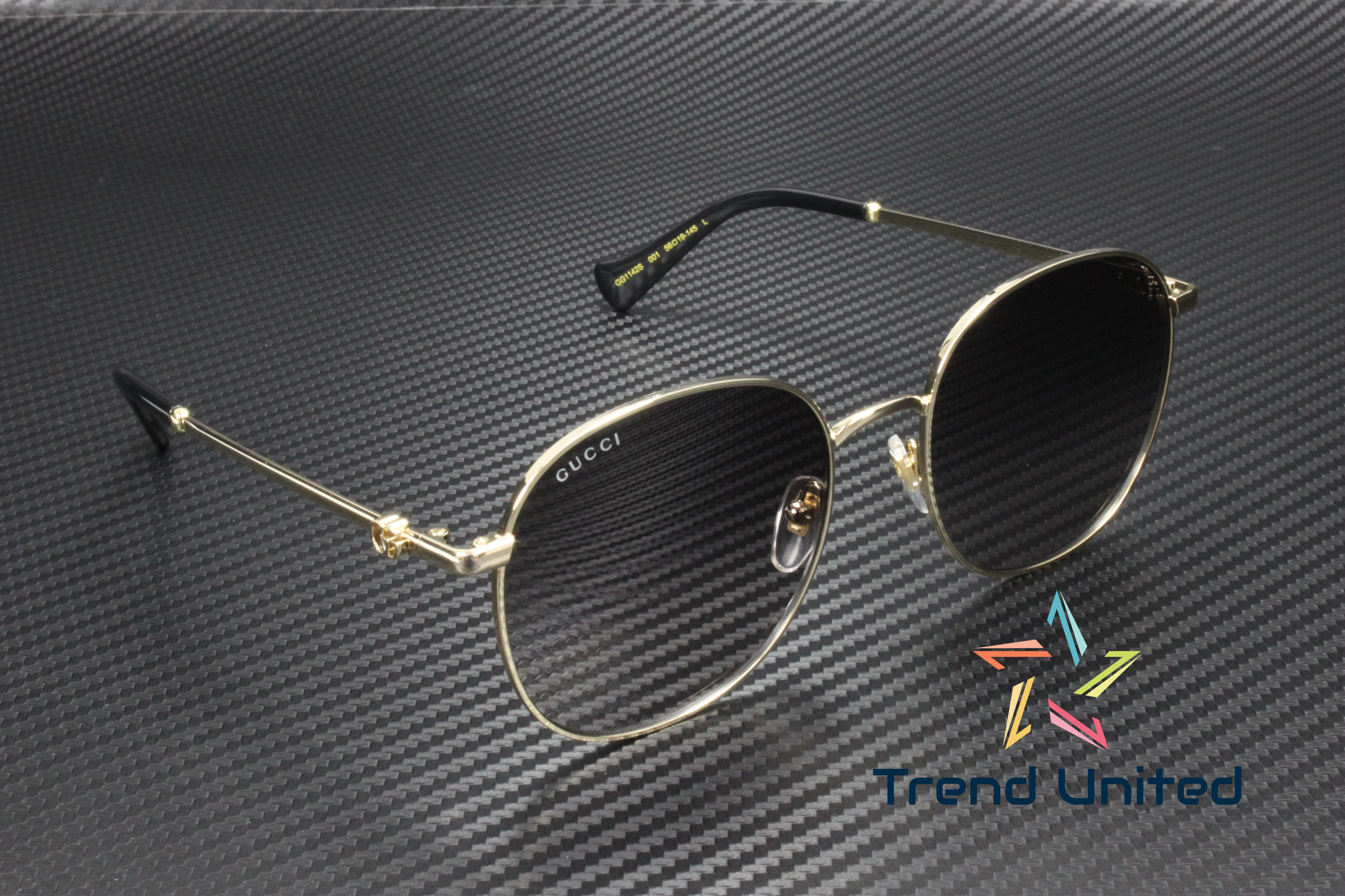 NWT Authentic Gucci Sunglasses   GG 1142S 001 Gucci GG1444S 001 Sunglasses - US main image 3