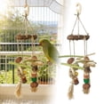 thumbnail image 2 of Natural Wooden Rabbit Chew Toy for Small Animal Teeth Care and Boredom Indoor Pet Enrichment Activity, 2 of 3