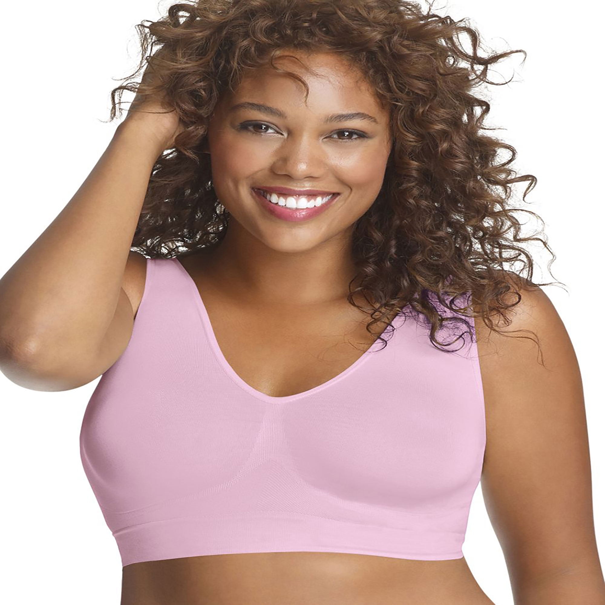 Just My Size Just My Size Comfort Seamless Wirefree Bra Moisture