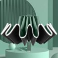 thumbnail image 2 of Naiovety Paraguas de mujer impermeable 3 pliegues portátil al aire libre sol lluvia vinilo reflectante sombrilla 10 costillas protector solar Personal carpas Verde Naiovety OD029055-08, 2 of 6