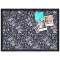 thumbnail image 2 of PinPix 28x20 Custom Cork Bulletin Board Vintage Japanese Floral Navy Poster Board Has a Fabric Style Canvas Finish, Framed in Vintage Japanese Floral Navy, by ArtToFrames (PinPix-1542), 2 of 5