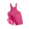 thumbnail image 2 of ameIAEA Kids Boys Girls Overalls Casual Short Jumpsuit with Pocket Solid Color Summer Romper, 2 of 6