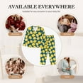 thumbnail image 7 of Fotbe Lemon Pattern Long Sleeve Pajama Set for Women,Sleepwear Set,2-piece Loungewear Set,Soft PJs Comfy Nightwear with Pockets -X-Large, 7 of 7