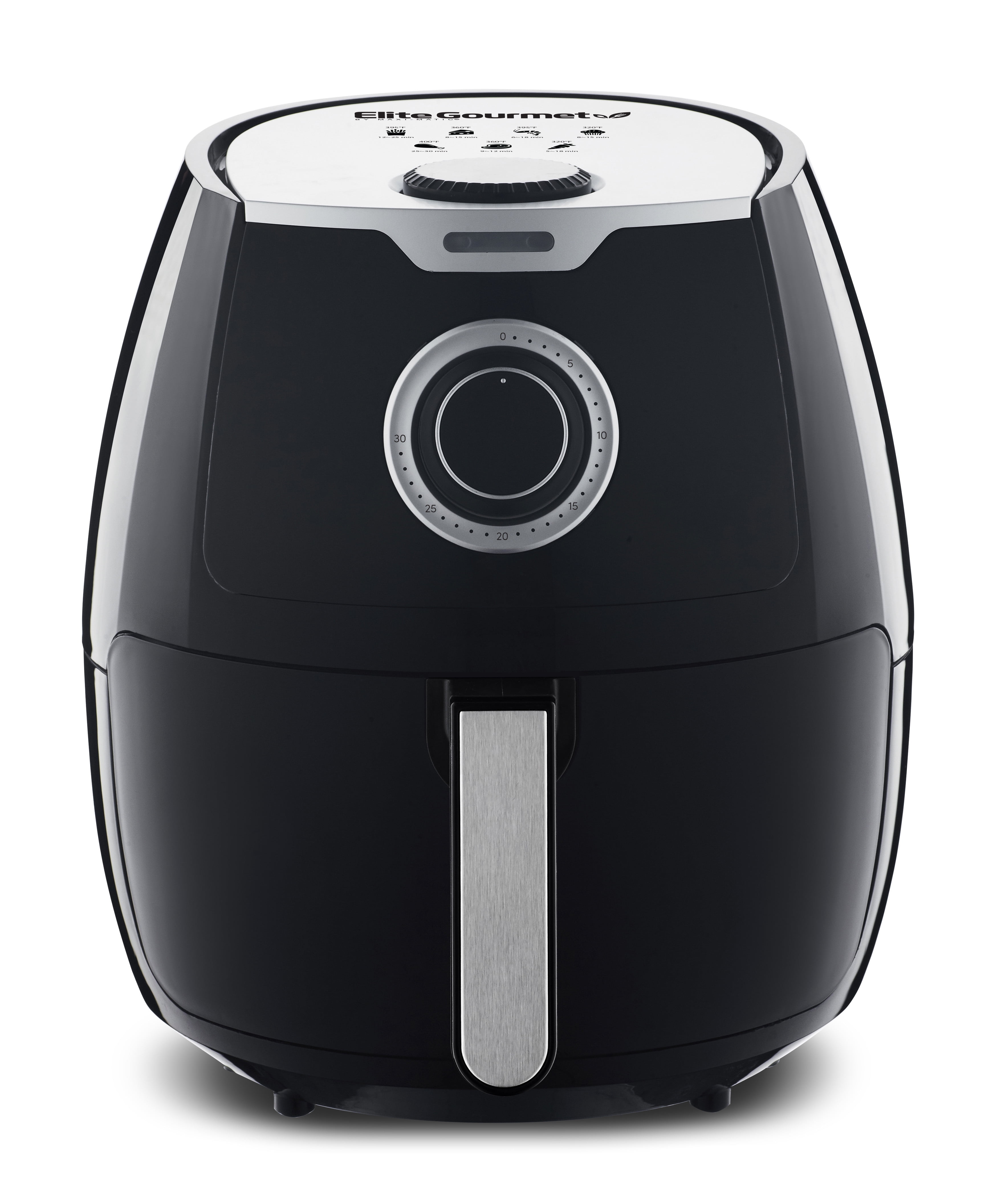 Elite Gourmet XL Deluxe 7qt Air Fryer with Adjustable Timer and