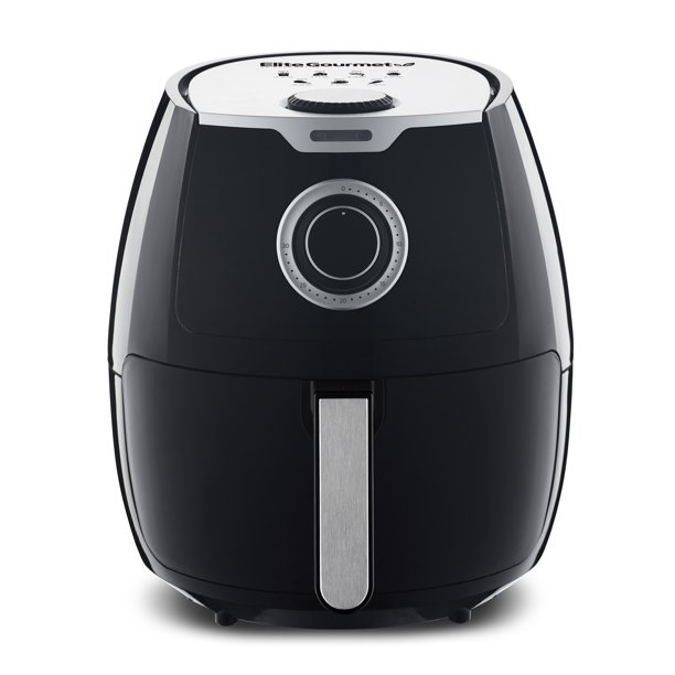 Elite Gourmet XL Deluxe 7qt Air Fryer with Adjustable Timer and