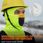 MELASA Winter Balaclava Face Mask for Men Women, Thermal Fleece Ski Mask with Movable Face Cover for Skiing, Snowboarding(Digital Camo)