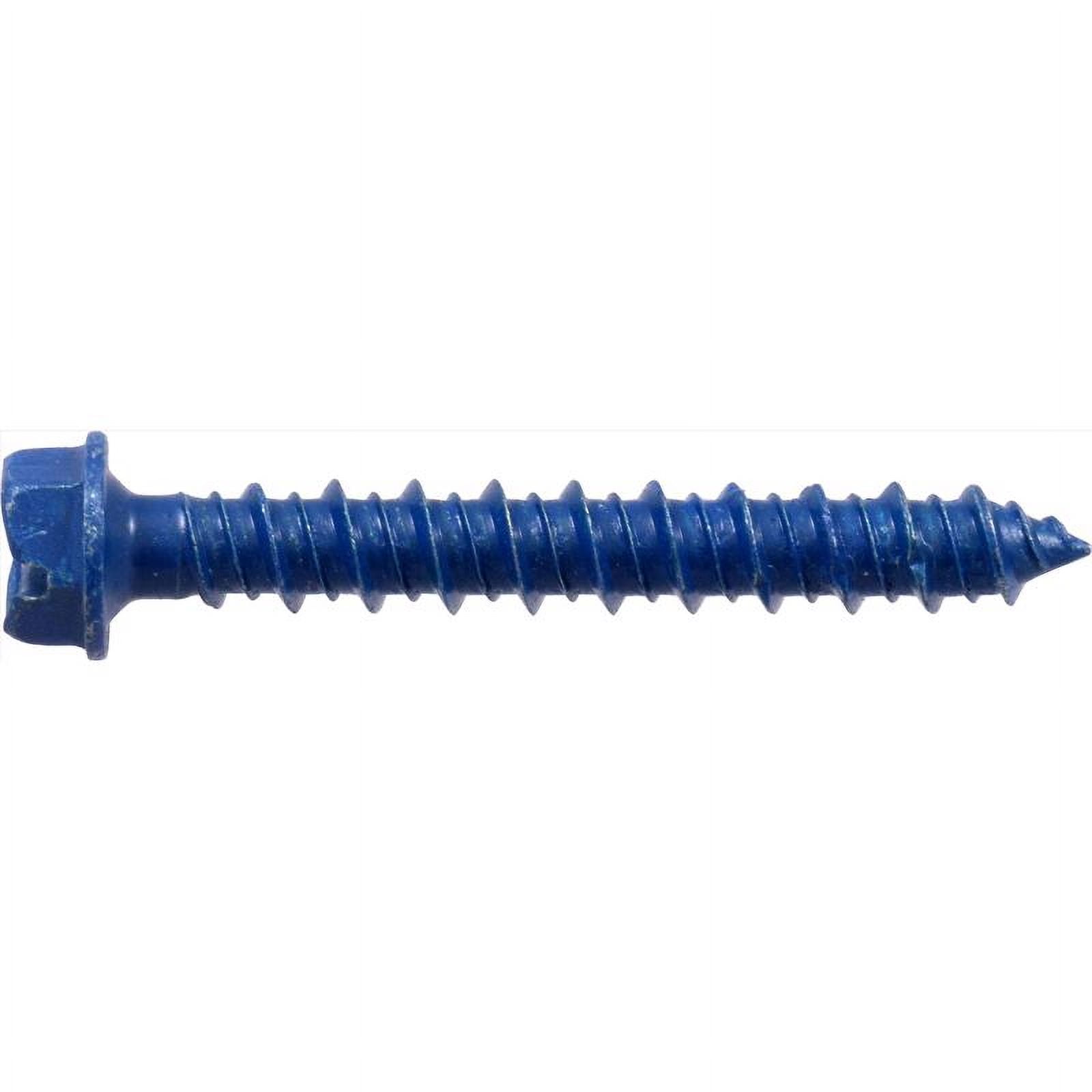 Hillman 1/4 In. x 1-3/4 In. Hex Washer Tapper Concrete Screw Anchor (100-Count)