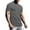 Gray, variant on Lilgiuy Men Muscle Workout T Shirt Gym Bodybuilding Casual SOlid Color Lightweight Short Sleeve Summer Tee Top