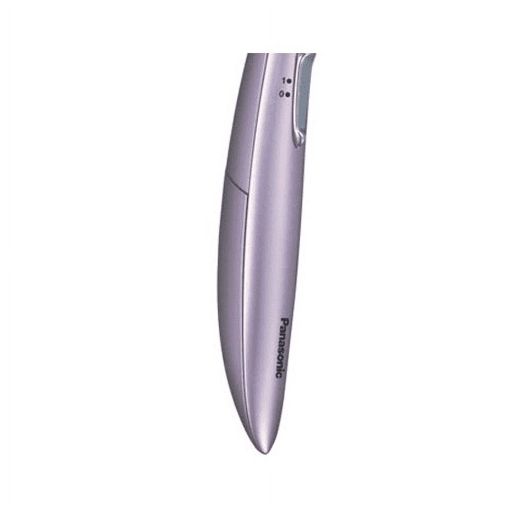 Panasonic Facial Hair Trimmer for Women ES2113PC, with Pivoting Head and Eyebrow Trimmer Attachments, Dry Use, Battery-Operated