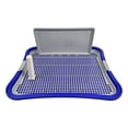 thumbnail image 1 of Inodoro para perros, almohadilla para orinal extraíble, fácil de limpiar, soporte antisalpicaduras para orina, orinal de malla de entrenamiento para Azul oscuro, 1 of 10