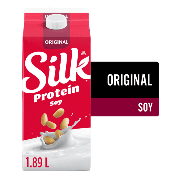 Silk Soy Milk Alternative, Original, Dairy Free of protein