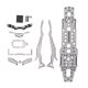 thumbnail image 5 of Kit de marco de chasis de coche RC kit de marco de chasis de coche RC Kit de actualización de coche RC ligero de aleación de aluminio de fibra de carbono para 3RACING D5S 1/10 ANGGREK  Otros, 5 of 8
