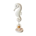 thumbnail image 2 of WLPZXP Decorative seahorse figurines, seahorse statue, rustic wooden sculpture, coastal White, 2 of 9