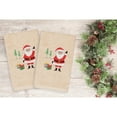 thumbnail image 4 of Linum Home Textiles Christmas Santa Waving Embroidered Turkish Cotton Hand Towel - Set of 2, 4 of 7