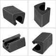 thumbnail image 5 of Tapas de puntas para patas de sillas rectangulares Protectores de piso para sillas antideslizantes Protectores de rieles para pies de sillas Fundas para patas de sillas Pies de plástico para sillas de metal Tapa para pies en forma de U Se desliza para patas de muebles - 40 piezas JM, 5 of 5