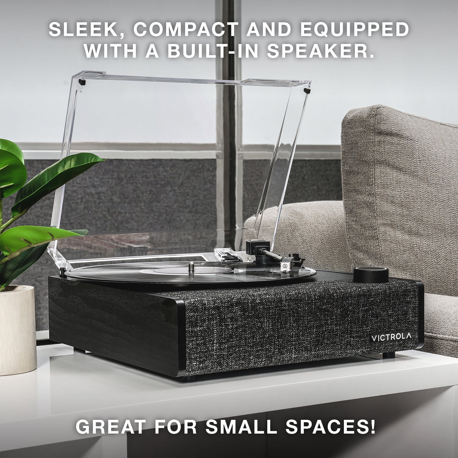 Victrola Eastwood II Bluetooth Record Player with 3 speed Turntable