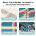thumbnail image 3 of Flamingo Travel Portable Square Jewelry Box Earring Necklace Bracelet Holder Display Case Organizer Box, Decorative Jewelry Stand Storage Box, 3 of 6