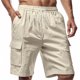 thumbnail image 5 of WILLBEST Pantalones Cortos para Hombre, de Lino, Holgados, Informales, para Deportes Al Aire Libre y con Bolsillo, 5 of 8