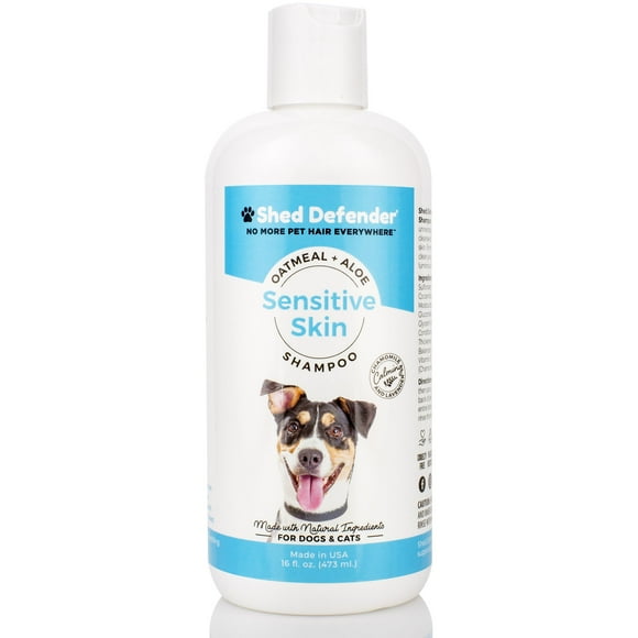 Shed Defender Sensitive Skin Dog Shampoo - Veterinarian Recommended, Natural Plant Based Ingredients Oatmeal, Aloe & Vitamin E, Soothes Dry, Itchy Skin, Allergies,hot Spots, Hypoallerg
