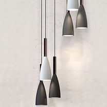 EXHUMKY Classic and Elegant Creative Chandelier in Grey for Home Lighting