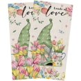thumbnail image 1 of JOOCAR Kitchen Towels, Spring Gnome Mother's Day Tulip Butterfly Loads of Love 16x27.5 Inches Kitchen Towels for Kitchen Decor Housewarming Gift Towel Set of 2, 1 of 5