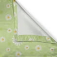 thumbnail image 4 of Ambesonne Yellow and Green Valance Pack of 2, Spring Daisy, 54"X18", Pistachio Green Marigold, 4 of 5