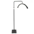 thumbnail image 4 of Lámpara de pie LED de 36 W con forma de media luna, 7 colores, color negro, 22 pulgadas, control remoto por cable, 3200 K a 5600 K, 100-240 V, 4 of 15