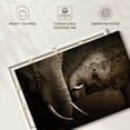 thumbnail image 6 of Elephant Stock Affectionate Elephants Wall Art - Horizontal Canvas Wall Art - Living Room Wall Decor - Photography Animal Canvas - Brown And Gray Decor - 39" x 26", 6 of 8