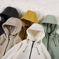 thumbnail image 4 of MIASHUI Automne Hiver Veste Polaire Extérieure Chaude Coupe-Vent à Capuche Chandail en Molleton Veste Homme Blanc,TTG, 4 of 4