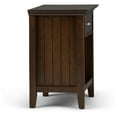 thumbnail image 3 of Acadian SOLID WOOD 24 inch Wide Transitional Bedside Nightstand Table in Brunette Brown, 3 of 4