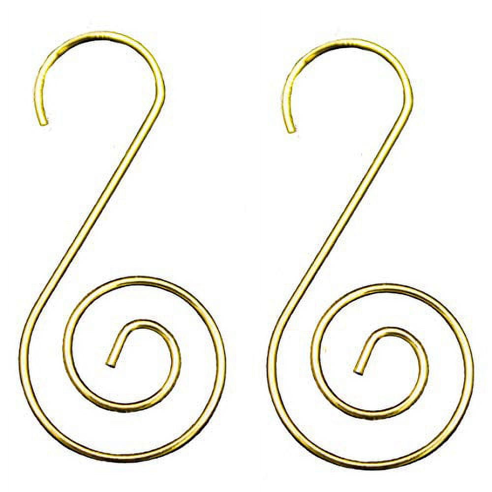 Wrapables Christmas Tree Ornament Hooks, S-Shaped Swirl Hooks (Pack of 80),  Silver & Gold, 80 Pieces - Fred Meyer
