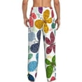 thumbnail image 3 of Kll Mens Pajama Pants For Men,Mens Lounge Pants,Funny Gifts For Men,Men'S Pajama Bottoms-Colorful Butterflies, 3 of 9