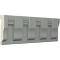 thumbnail image 2 of Ekena Millwork 5 5/8"H x 1 1/4"P x 94 1/2"L, (3 7/8" Repeat), Chesterfield Dentil Block Chair Rail (8-Pack), 2 of 6
